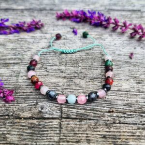 Bransoletka sześć kamieni