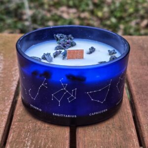 Świeca Zodiak dla Raka z bransoletką