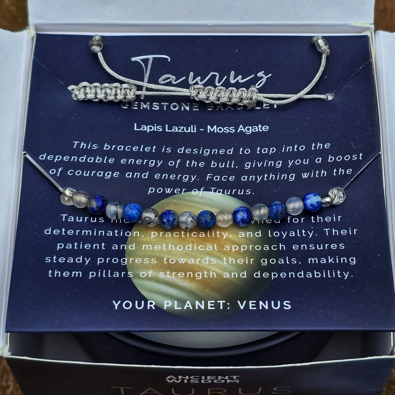 Świeca Zodiak dla Byka z bransoletką - obrazek 5