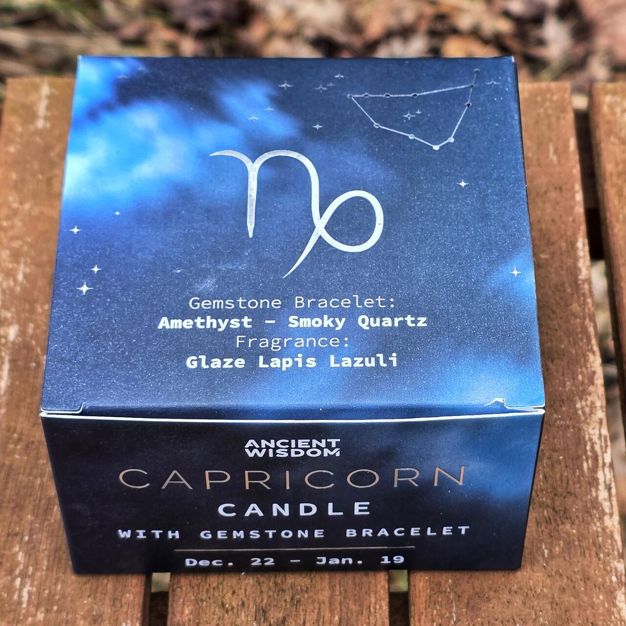 Świeca Zodiak dla Koziorożca z bransoletką - obrazek 4