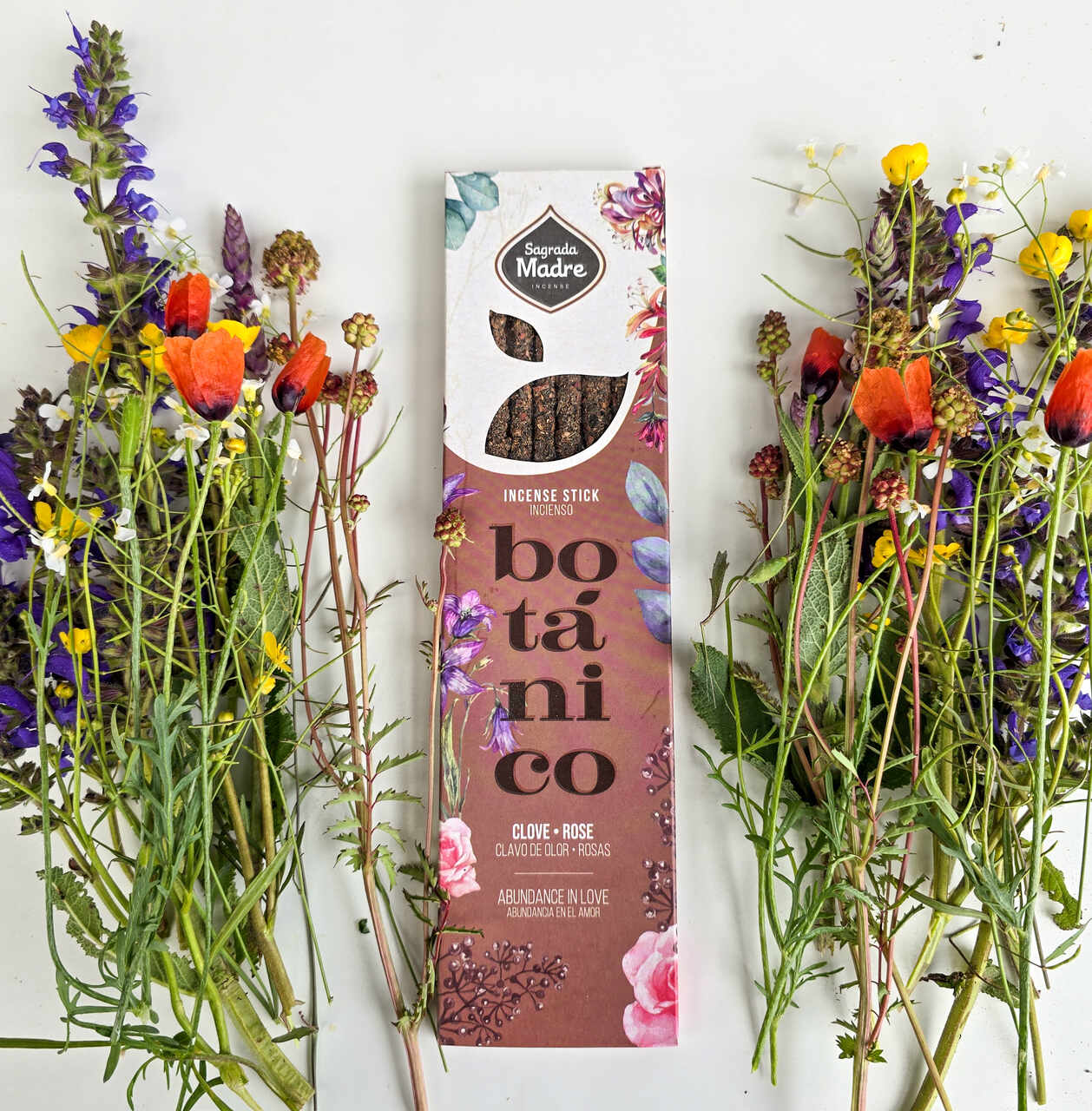 Kadzidła botaniczne Sagrada Madre Goździkowiec i Róża obfitość w miłości - obrazek 2