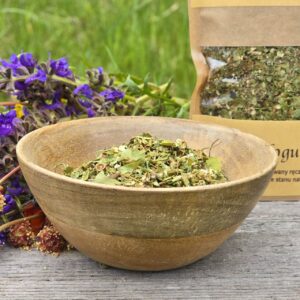 Kwiat głogu z liściem