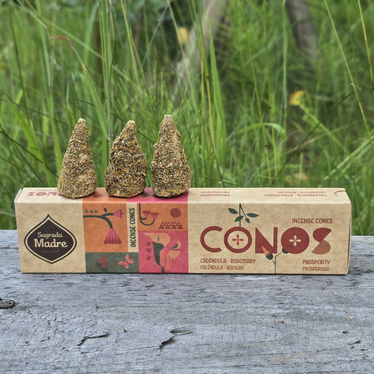 Kadzidła stożkowe Sagrada Madre Nagietek i Rozmaryn - Dobrobyt