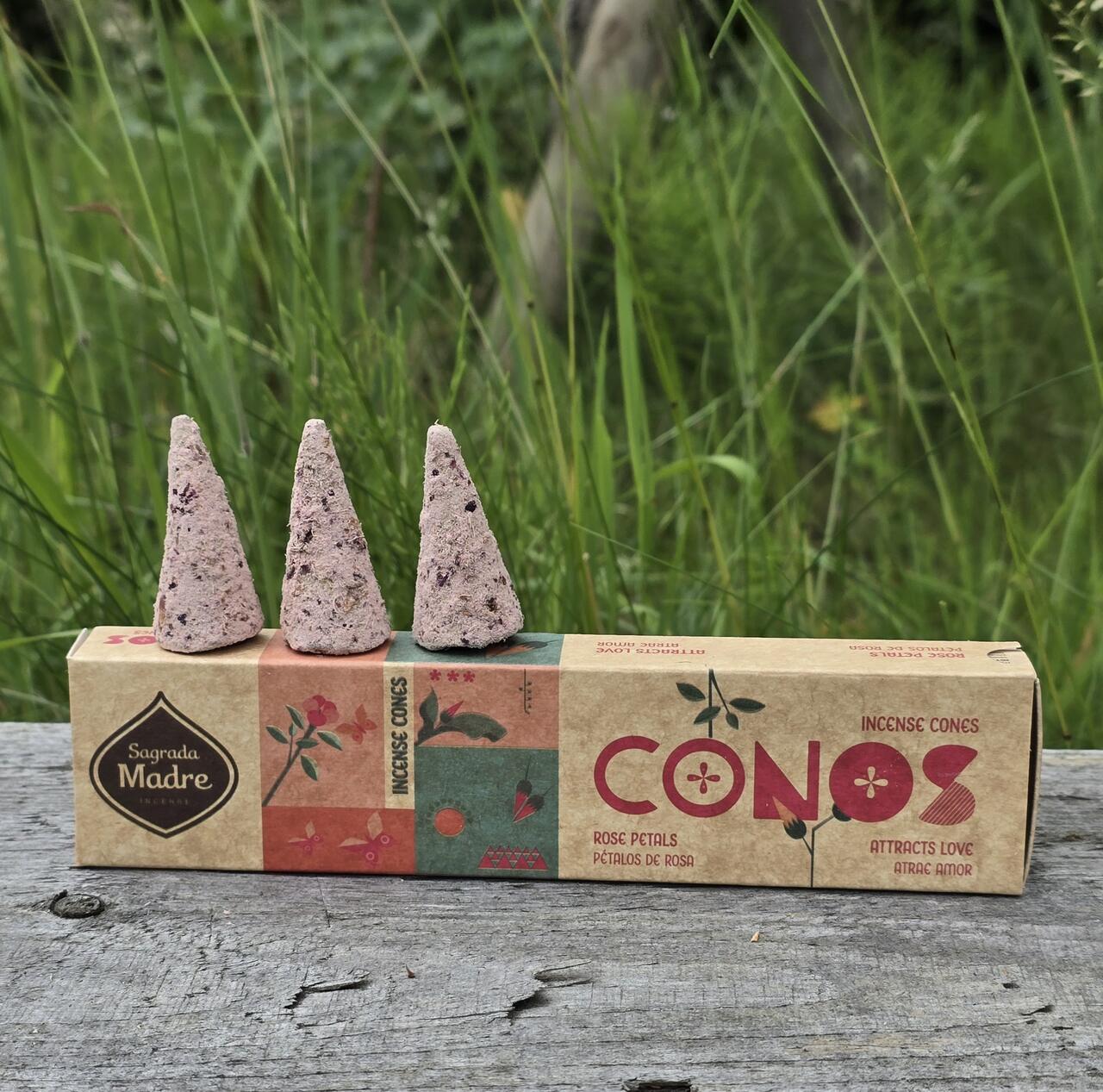 Kadzidła stożkowe Sagrada Madre Róża - Miłość