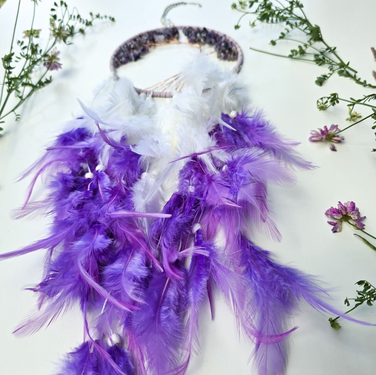 Łapacz snów z ametystem - obrazek 4