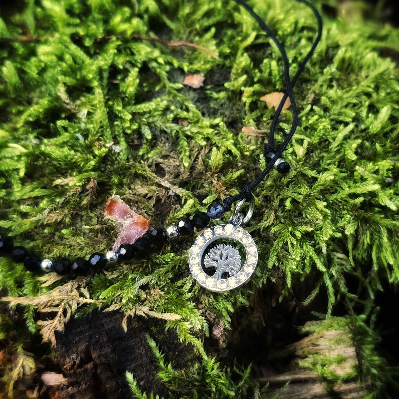 Bransoletka ochronna z turmalinem wersja diamentowe drzewko - obrazek 7