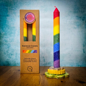 Tęczowe świece obiadowe 3 szt