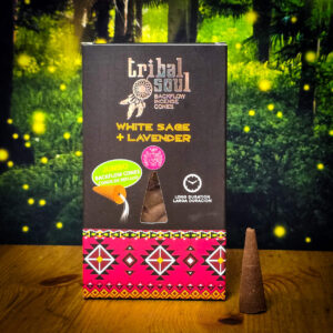 Kadzidełka backflow duże biała szałwia i lawenda