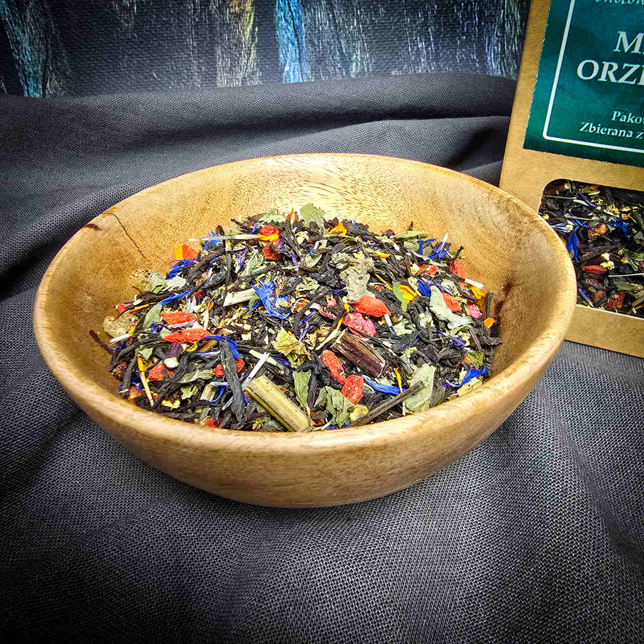 Herbata Miętowe Orzeźwienie czarna z ziołami - obrazek 3