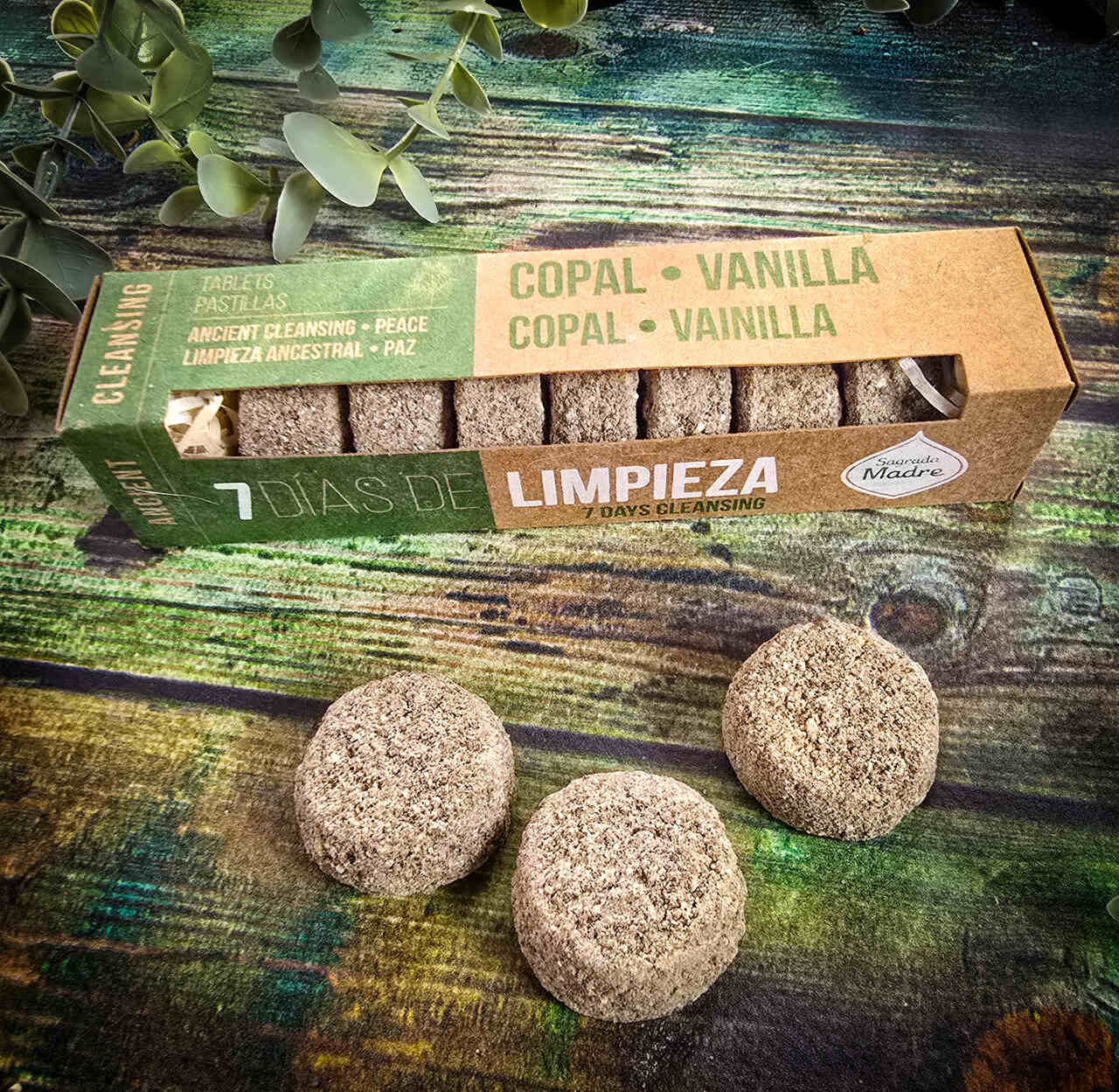 Kadzidła tabletki na 7 dni oczyszczania Kopal i wanilia - obrazek 3