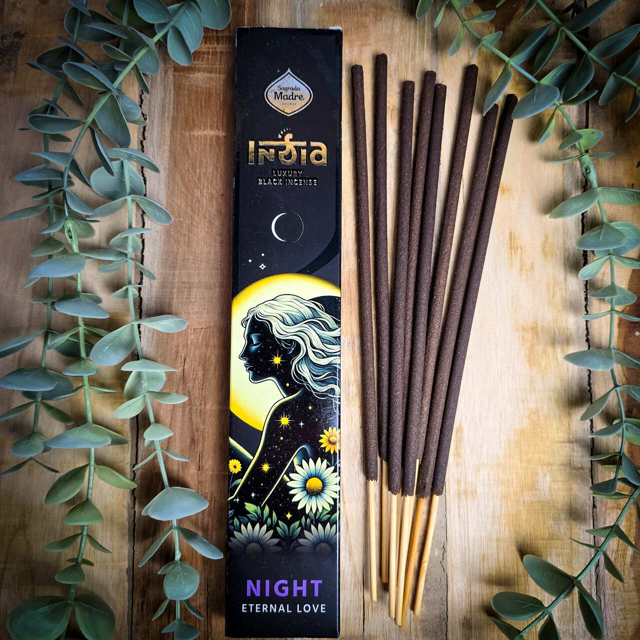 Kadzidełka Sagrada Madre Indie Black - wieczna miłość
