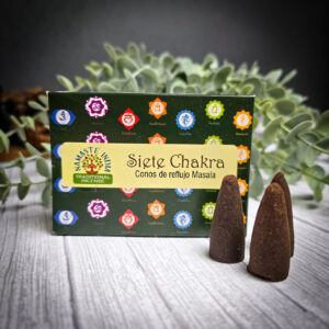 Kadzidełka Stożkowe Backflow- 7 Czakr - Namaste India