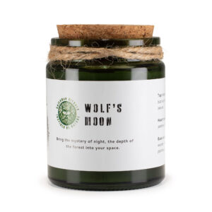 Świeca Sojowa z Drewnianym Knotem - Wilczy Księżyc