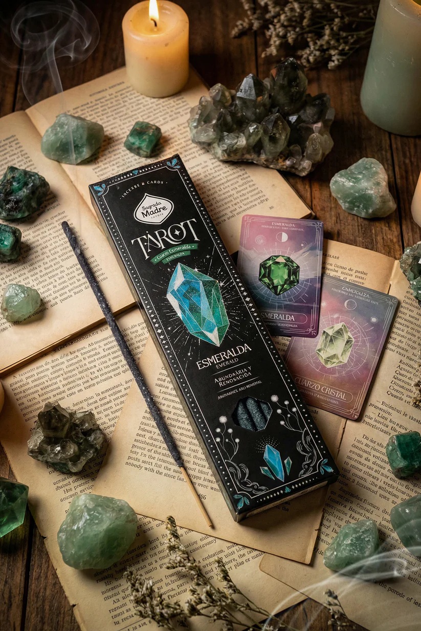 Kadzidełka Sagrada Madre Tarot Gems Szmaragd - obrazek 5