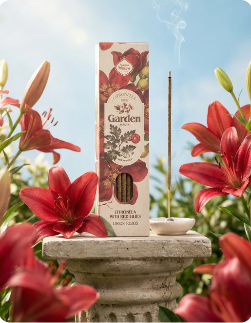 Sagrada Madre seria Garden Cytronella z czerwonymi liliami - obrazek 4